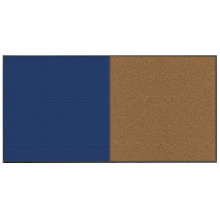 United Visual Products Enclosed Corkboard, 1 Door, 60"x36", 4" Fra, UV3410-BRONZE-CORK UV3410-BRONZE-CORK